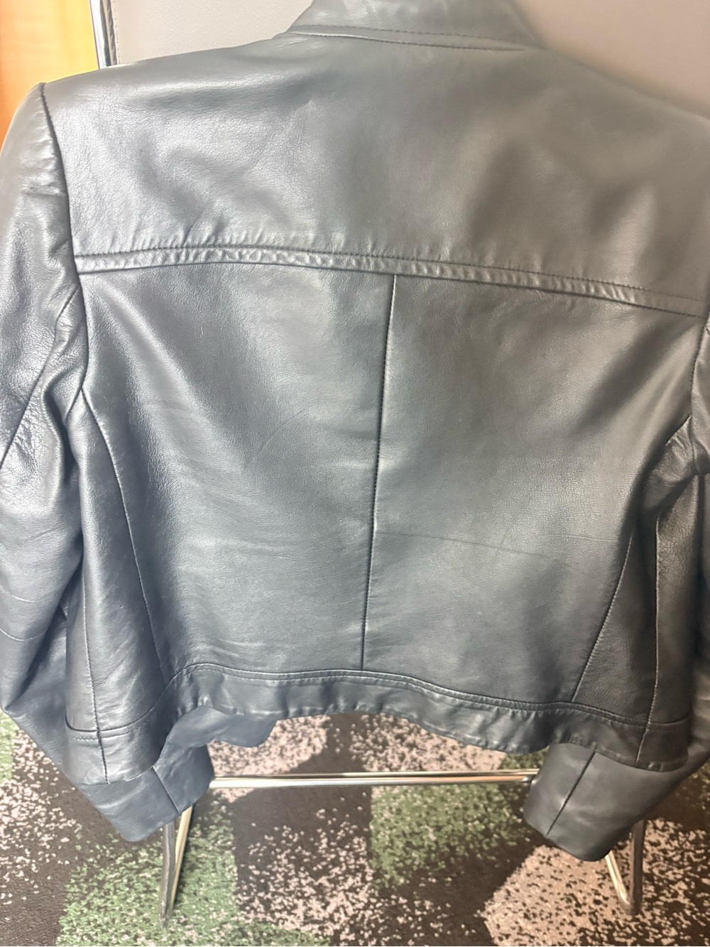 Michael Kors leather black jacket great condition - Picture 6 of 8